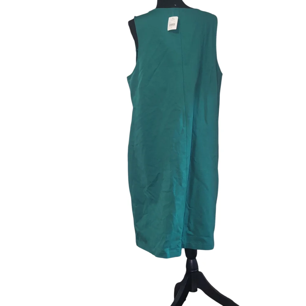 J. Jill Teal Sleeveless Midi Dress - Picture 2 of 5